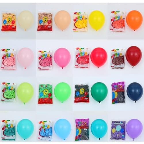100pcs 10/12inch Matte Latex Balloons Pink Blue Green Purple Helium Globos Wedding Birthday Party Decorations Kids Baby Shower