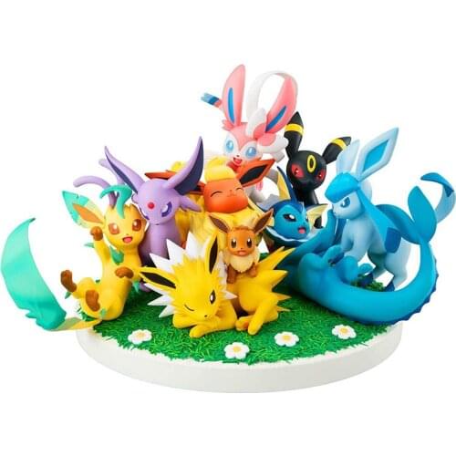 13cm Pokemon Eevee Friends Eeveelution anime action & toy figures model toys for children with box