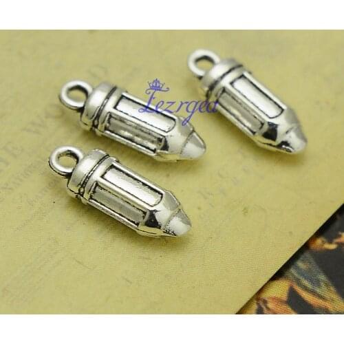20pcs/lot--18x7x6mm, Antique silver plated pencil charms,DIY supplies, Jewelry accessories