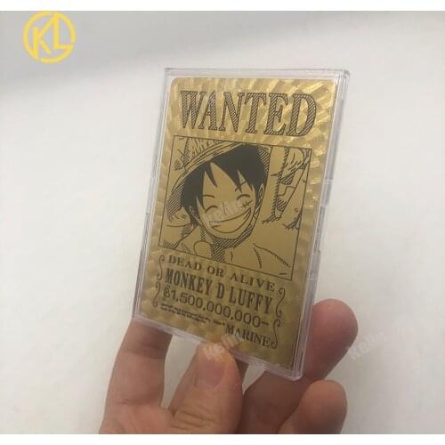 9 types Anime One Piece Monkey D Luffy Boa Hancock GOLD CHRONICLE Collection Chopper Card Case Decoration Gifts