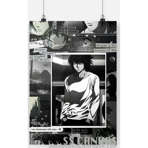 Death Note L Anime Canvas Painting Decor Wall Art Pictures Bedroom Study Home Living Room Decoration Prints Poster