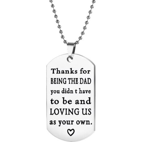 Letters Thanks for Stainless Steel Key Chain Lovers Key Ring Pendant Accessories Wholesale Letter Pendant Necklace