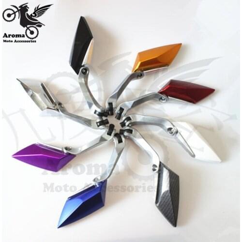 Colorful motorcycle mirror for kawasaki Ducati KTM motocross rear view mirror motorbike Professional modification accessories