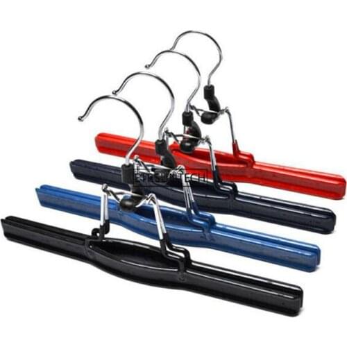 Colorful PVC Coated Metal Skirt Hanger,Pants Clamp , Hair Extension Hanger 50pcs/lot