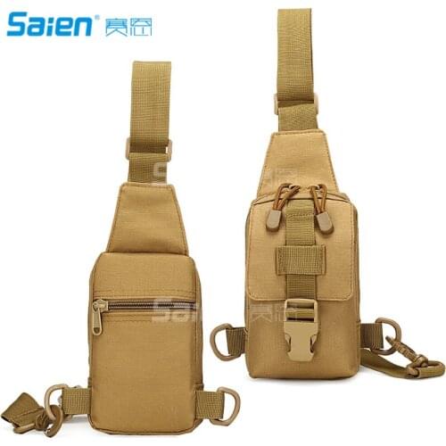 City Jogging Outdoor Tactical Chest Pack Shoulder Backpack Canvas Unbalance Pack Crossbody Bag Shoulder Bag Chest Bag for Men