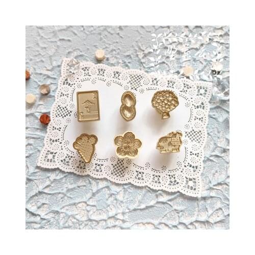 The Cactus peanut cow Stamp Head Custom Wax Seal Heads Stamps Postage Journal Package Wedding Gifts Envelope Handmade Tools