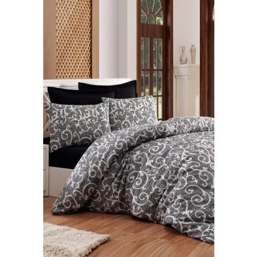 Bedding Set With Pillowcase Duvet Cover Sets Bed Linen Sheet B&W Merle Black Double Queen Size Quilt Covers Bedclothes
