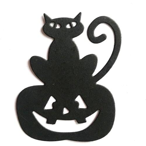 MEET HUANG Craft Metal Cutting Dies Cut Die Mold Halloween Pumpkin Cat Scrapbook Paper Craft Knife Mould Blade Punch Stencil