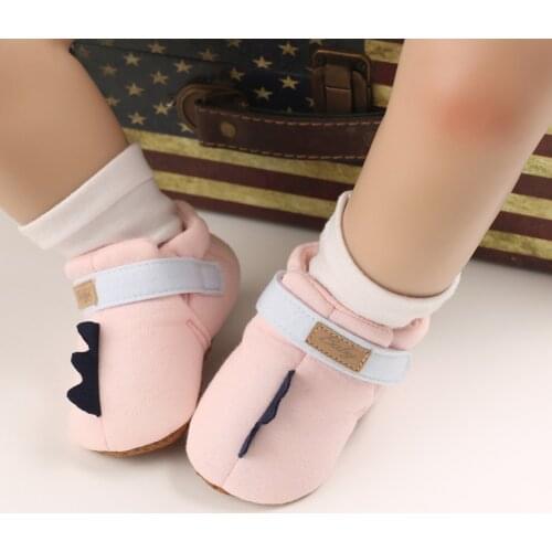 Fashion Newborn Infant Baby Girls Prewalker Cute Cartoon Dinosaur Casual Crib Shoe Soft Sole Anti-slip First Walkers Shoes#g4