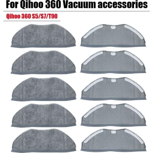 For Qihoo S5 S7 accessories Washable cleaning cloth Side brush HEPA filter mop rag chihu T90 vacuum cleaner Replacement parts