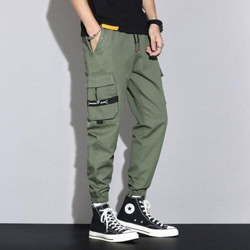 Mens Trousers 2021 Spring and Summer New Mens Casual Beam Harem Pants Trend Handsome Young Students Loose Comfortable trousers