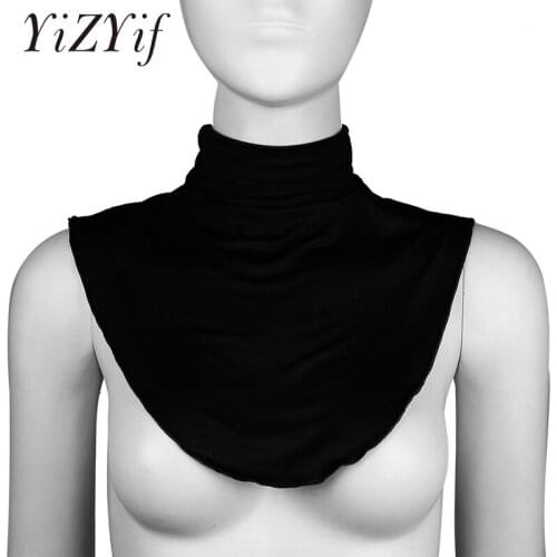 Half fake collar Detachable Cotton Fake Turtleneck Half Top Mock Blouse Dickey Collar Neck Warmer For Women Detachable Collar