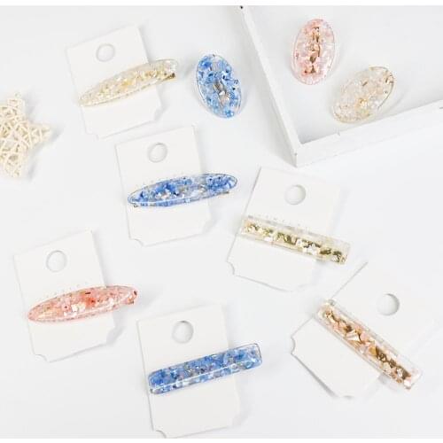 2019 New Fashion Retro Geometric Hairpin Oval/Rectangle/Drop Shape Hair Clip For Woman Girls Headwear Hair Accessories