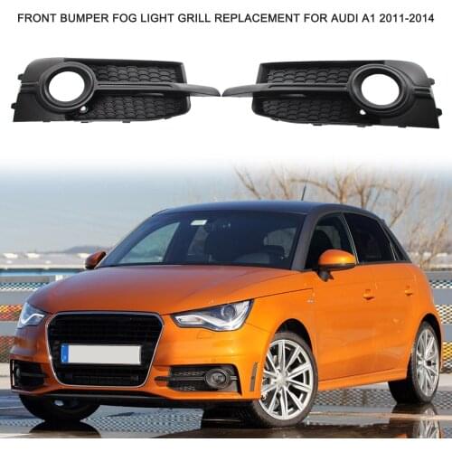 Front Bumper Fog light Grill Fog Lamp Frames 2pcs, 8X0807681B/8X0807682B For Audi A1 2011-2014