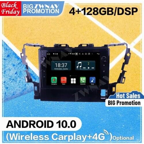 4+128G DSP Carplay Android Screen Player For Toyota Alphard 2015 2016 2017 2018 GPS Navigation Auto Radio Audio Stereo Head Unit