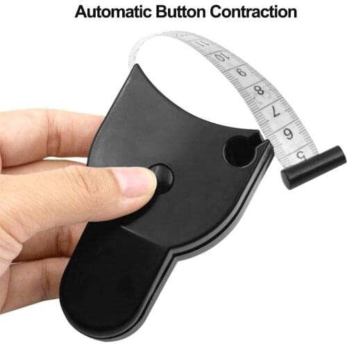 Self-tightening Measure Tape CM Inches for Body Waist Keep Fit Measurement Tools 150cm/60 Inch Automatic Telescopic Circle Ruler