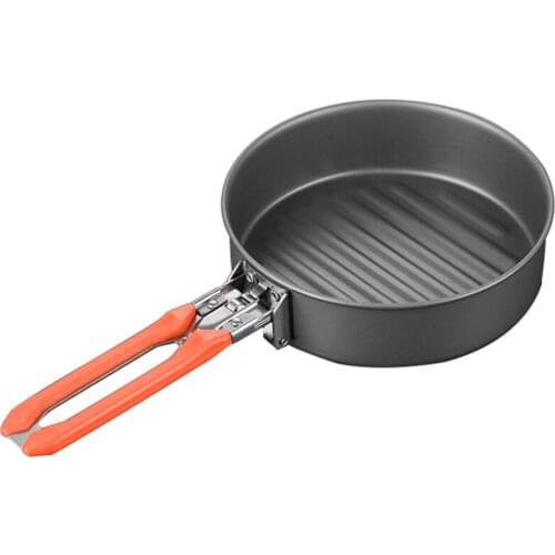 Non-stick Frying Pan Outdoor Camping Hiking Skillet With Non Stick Coating Fryan 0.9L 210G