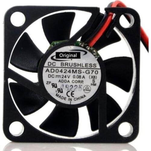 Original new 100% working AD0424MS-G70 2 line printer inverter cooling fan 40mm 40*40*10 24V cooling fan