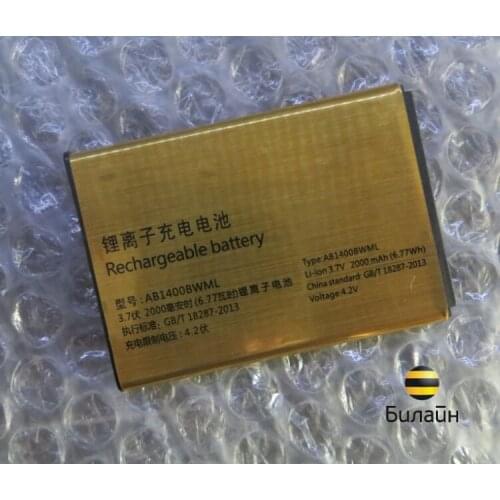 For High Quality Original Compatible Beeline smart3 AB1400BWML battery (general) 2000mAh Replacement Parts