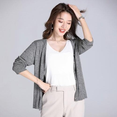 New Arrival Spring Female Fashion Knitwear Casual Cardigan Women Solid Color Knit Cardigan Long Sleeve Free Shipping