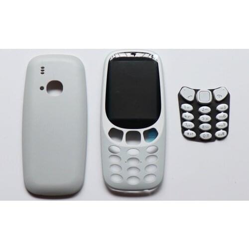 10pcs/ For Nokia 3310 Housing Front Middle Frame +Battery Door Back Cover Case+Keyboard