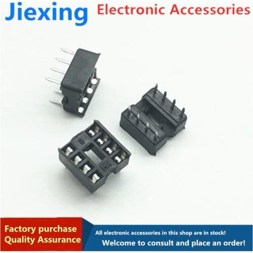20pcs IC socket 8P integrated circuit IC socket integrated block in-line DIP microcontroller chip base