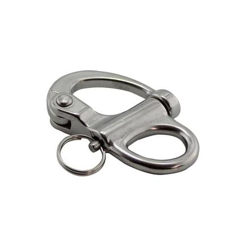 304 Stainless Steel 50 Fixed Snap Anchor Shackle Rigging Silver Fixed Eye Bail with Eye Ring for Sailboat