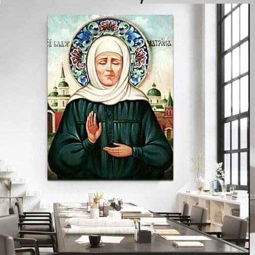 Saint Matrona the Blind of Moscow Diamond Painting Full Square Round 5d diamond Embroidery Mosaic Religion Icon Handmade art