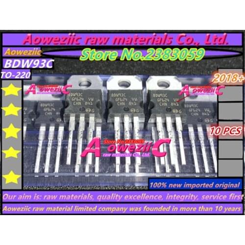 Aoweziic 100% new imported original BDW93CFP BDW93C BDW93 BDW94CFP BDW94C BDW94 TO220 high power Darlington transistor 100V 12A