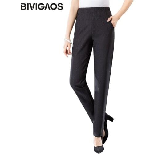 Женские льняные брюки BIVIGAOS China At AliExpress