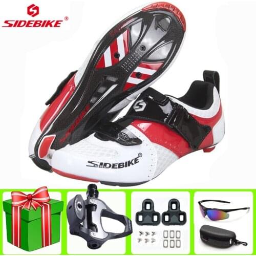 Sidebike Road Cycling Shoes Men Sapatilha Ciclismo Ultra-light Breathable Riding Bicycle Add Bike Pedals Outdoor Sneakers