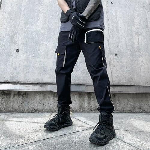 Streetwear Tactics Cargo Pants Men Joggers Sweatpants Fashion Trousers Hip Hop Pocket Design Harajuku Cargo Pant Male HG118