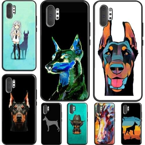 Doberman Dog Case For Samsung Galaxy S21 Ultra Note 20 Note 10 Plus S8 S9 S10 Plus S10e S20 FE Cover
