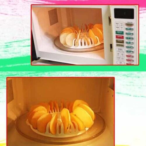 Microwave Oven Potato Chips Maker Fat Free Chips Maker Kitchen Baking Dishes Pans Baking Plate Homemade childrens Snack Tool