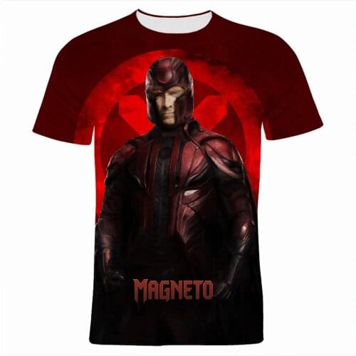 Magneto T Shirt For Men Casual Summer Marvel 3D Printed Women Tee Shirts Short Sleeve Cool Boy Girl Kids T-shirts