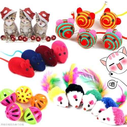 1pc Cat Feather Toy Cat Stick Feather Wand with Small Bell Mouse Cage Toys Plastic Artificial Colorful Cat Teaser Toy Cat Balls