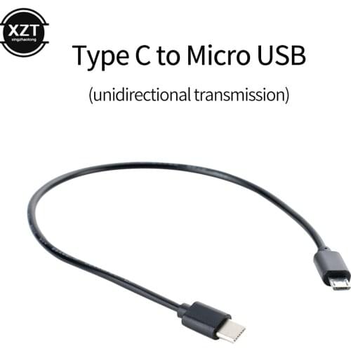 USB/Type C to Micro USB Cable Adapter Mirco 5 pin Male to Male USB 3.1 OTG Charging Data Sync Cord For Huawei Samsung Phone Wire