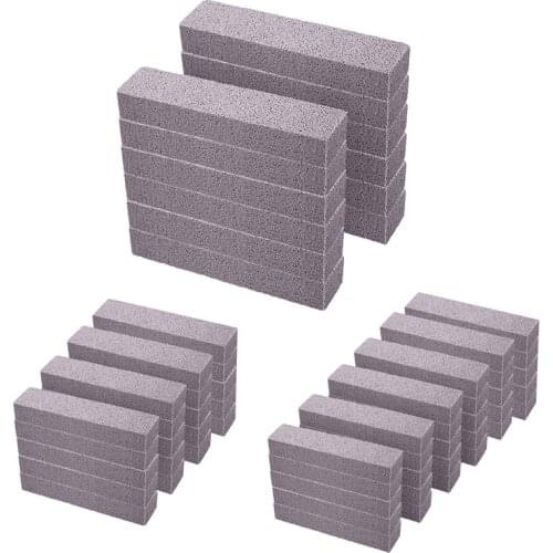 LBER 30 Pieces Pumice Stones for Cleaning Pumice Scouring Pad Grey Pumice Stick Cleaner for Removing Toilet Bowl Ring Bath House