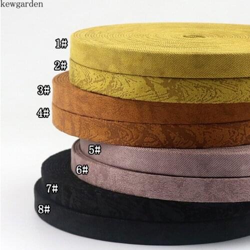 Kewgarden 2" 1" 5/8" Layering Cloth Suede Ribbons Handmade Tape DIY Bowtie Satin Ribbon Clothing Accessories 4meters / lot