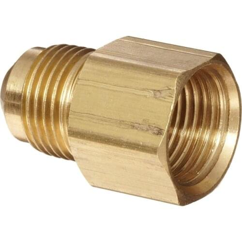 Earth Star Pipe assembly Brass adapter 1/2"NPT convert to 3/8" flare Male thread pipe adapter copper coupling fittings