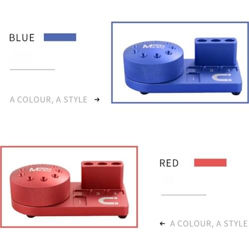 MaAnt Aluminum Alloy 360° Rotary Tools Storage Box Tweezers / Screwdrivers / knives + Magnetization Region Accessories Box