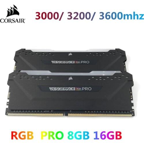 CORSAIR DDR4 RAM RGB PRO 8GB 16GB 3000MHz 3200MHz PC4 DIMM Desktop Memory