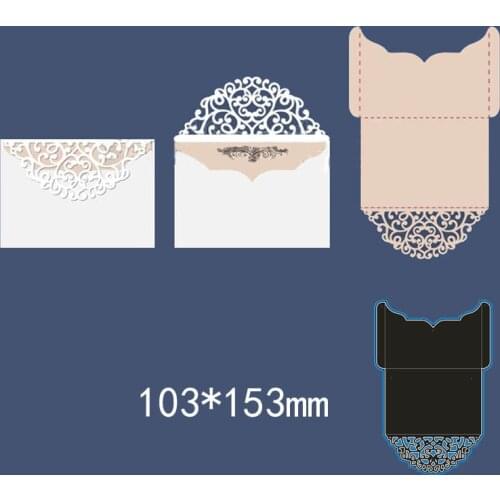 10.3*15.3cm lace envelope new Metal Cutting Dies for card DIY Scrapbooking stencil Paper Craft Album template Dies