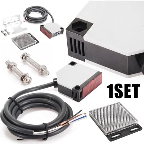 AC 90-250V 3A E3JK-R4M1 Square Reflex Light Barrier Sensor Photoelectric Switch with Ambient temperature -30 To +65 Degree