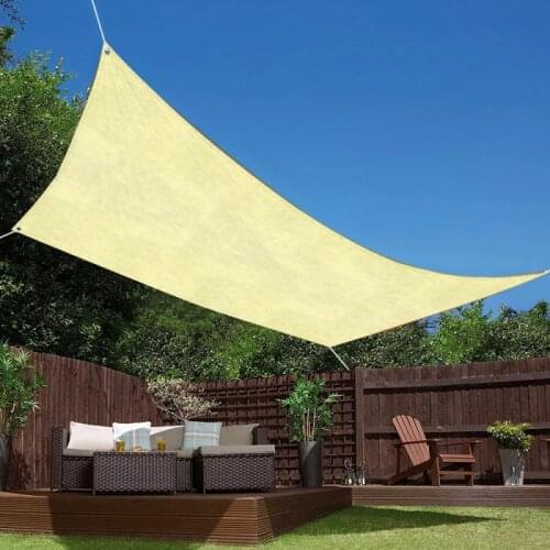 Protable Awning Tarp Courtyard Canopy Tent Garden Sun Shade Screen Durable Practical Moisture Proof Beach Sun Shelter Net