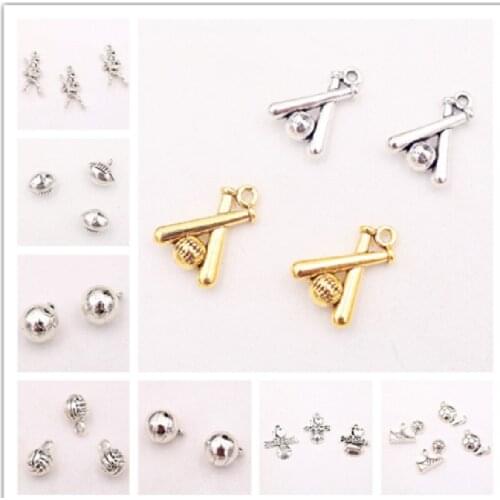 Popular Ball Sports Pendant Collection, Rugby Charm, Football Charm, Basketball Charm, Baseball Charm, DIY Handicraft Making p3