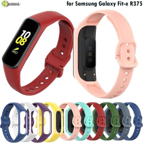 WatchStrap Silicone for Samsung Galaxy Fit-e R375 Wristband Smart Bracelet Fit E Fitness Track Replacement Accessories WatchBand