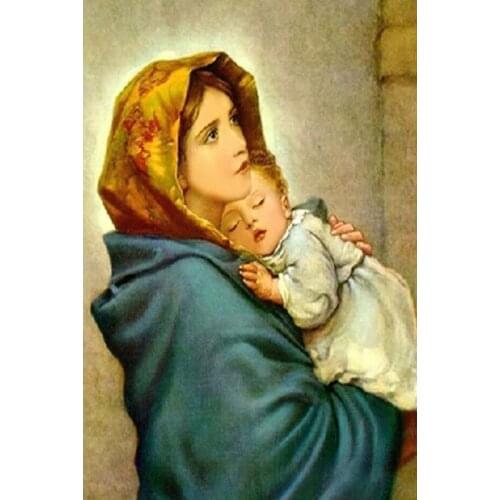 SHANSHIYOUPIN 5D DIY Diamond Painting Our Lady Religion Icons Diamond Embroidery Cross Stitch Full Diamond Mosaic Home Decor