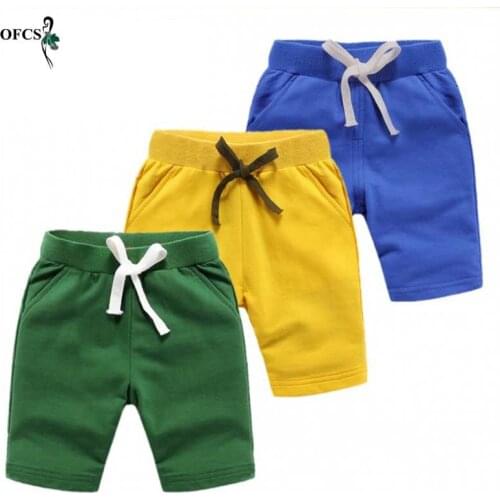 Baby Boys Good Quality Shorts Colorful Summer Fashion Cotton Trousers Kids Boys Solid Beach Shorts Childrens Pants Clothing 18M
