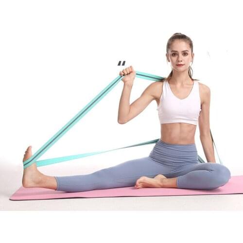 200cmX4cm Long Cotton Fitness Stretch with Yoga Resistance Open Shoulder and Buttock Combination Set Home Gym Swing Yoga Belt
